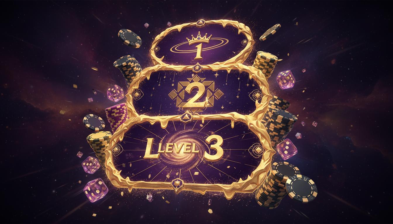 Three-tier deposit bonus structure with golden rewards